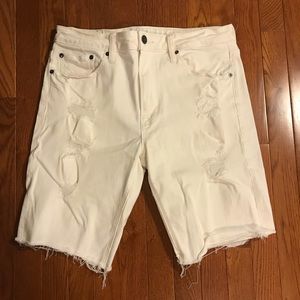 American Eagle Jean Shorts - White